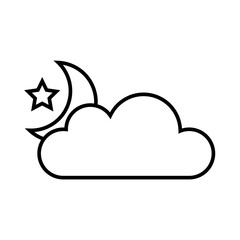 Graphic flat weather icon for your design and website