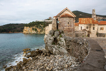 View from Budva Coastline in Montenegro.