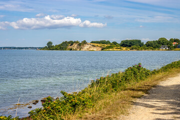 small Noor on the Baltic Sea. Fjord, Flensburg, Germany, Schleswig-Holstein