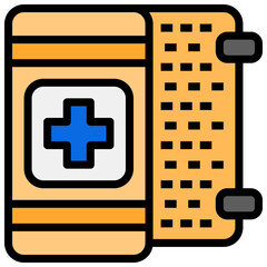Obraz premium Bandage filled line color icon. Can be used for digital product, presentation, print design and more.