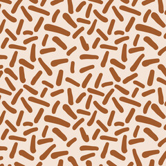 Confectionery Chocolate Candy Sprinkles Pattern Vector Illustration