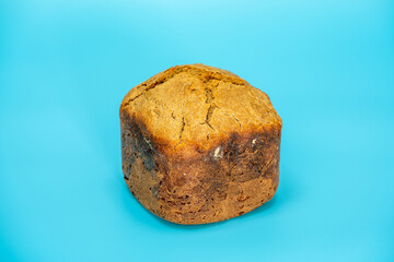 Loaf of bread baked in an automatic home bread machine