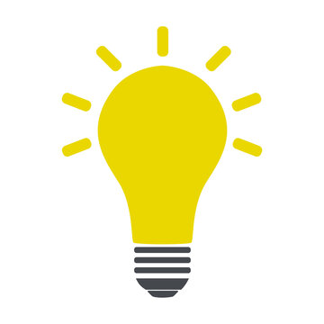 Yellow Buld Illustration, Innovation Idea
