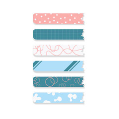 Set of stickers, laptop labels in light colours.  Vector illustration