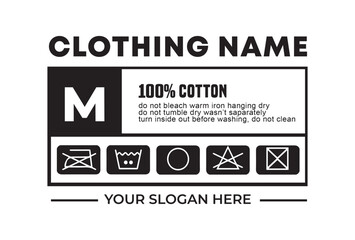 Shirt or clothing tag design template - obrazy, fototapety, plakaty