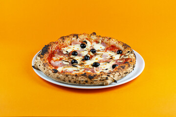 Pictures of Neapolitan pizza - obrazy, fototapety, plakaty