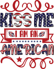 Naklejka premium 4th of July Sublimation Design