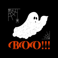 Boo Halloween Illustration
