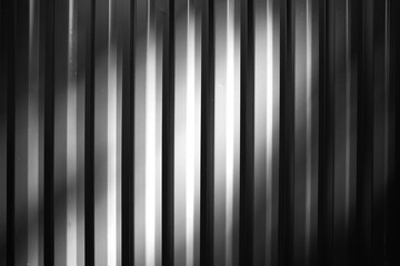 Black and white fence illuminated by dramatic light