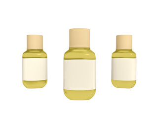 Transparent Cosmetic Skin Oil Bottle Image