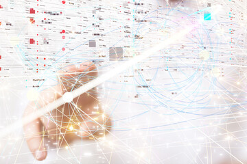 data code binary concept