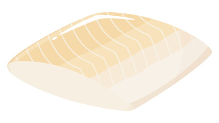 カレイの切り身のイラスト