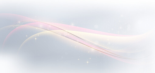 Abstract grey and red dynamic wavy curved lines background.