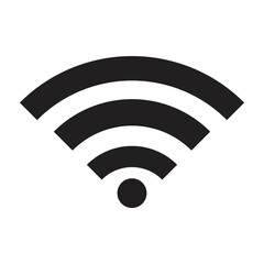 Graphic flat wi-fi icon for your design and website