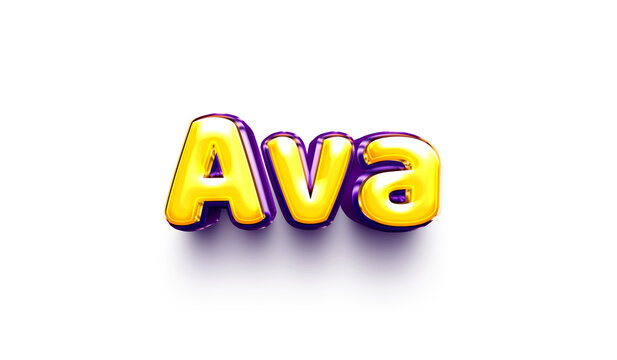 name of girls for birthday celebration balloon air shiny hanging English ava