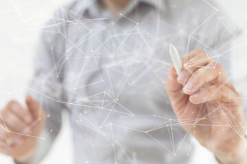 touch Futuristic wave, Futuristic data stream