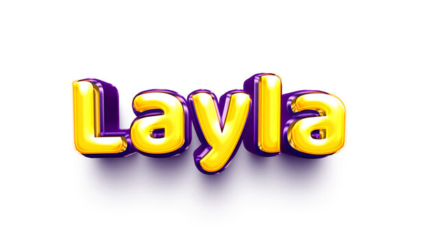 name of girls for birthday celebration balloon air shiny hanging English layla