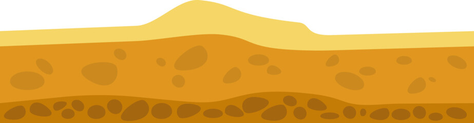 Landscape desert Seamless Pattern. Vector illustration © Mykola Syvak