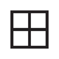 Graphic flat window icon for your design and website