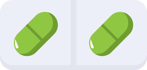 Medical Pills icon. Vector illustration