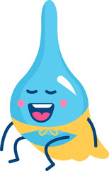 Funny Medical enema character. Vector illustration
