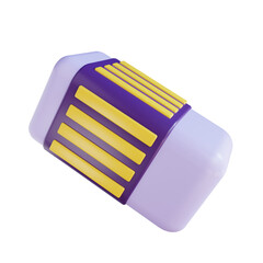 3D Illustration Eraser