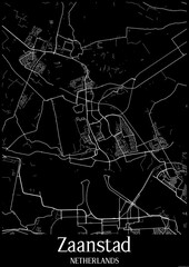 Black And White City Map