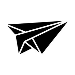 Paper Plane Glyph Icon