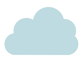 Simple illustration of weather and cloud