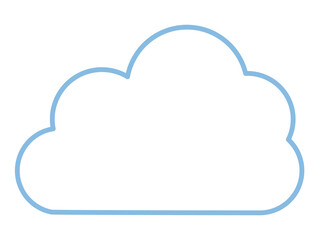 Simple illustration of weather and cloud