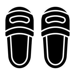 Slippers Glyph Icon