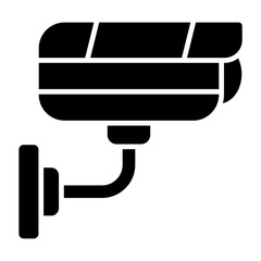 Cctv Camera Glyph Icon