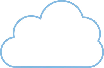 Simple illustration of weather and cloud