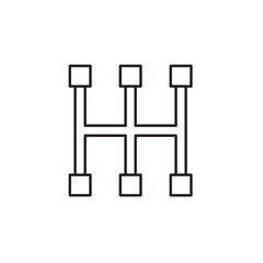 car pedal vector for website symbol icon presentation