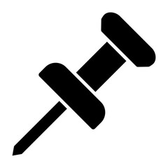 Pushpin Glyph Icon