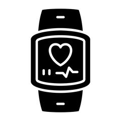 Smartwatch Glyph Icon