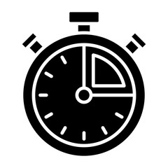 Stopwatch Glyph Icon