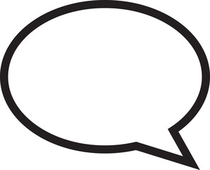 speech bubble icon on transparent background. speech bubble logo concept. flat style. 

