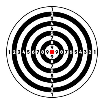 Vector target for shooting. Sport