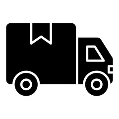 Perfect design icon of cargo van