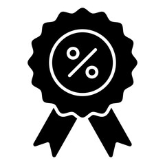 Trendy vector design of discount badge