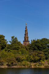 Obraz premium Copenhagen, Denmark The Our Saviour Church in Christianshavn.