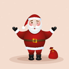 santa claus with gifts