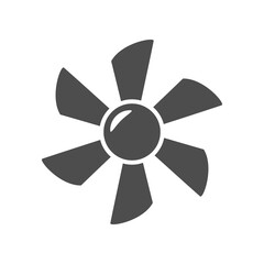 Propeller or fan glyph icon