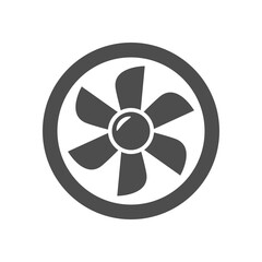Ventilation system fan glyph icon