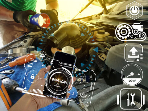system concept Wisdom Pradit (AI) monitors engine operation and performs maintenance.