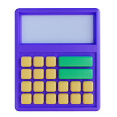 3d illustration Calculator