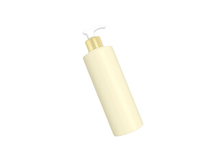 Transparent Luxurious Glossy Lotion Pump Bottle Image