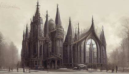 Obraz premium Gothic style Palace
