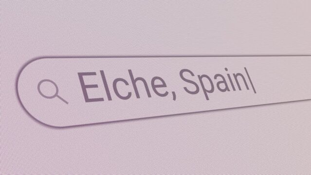 Search Bar Elche Spain 
Close Up Single Line Typing Text Box Layout Web Database Browser Engine Concept
